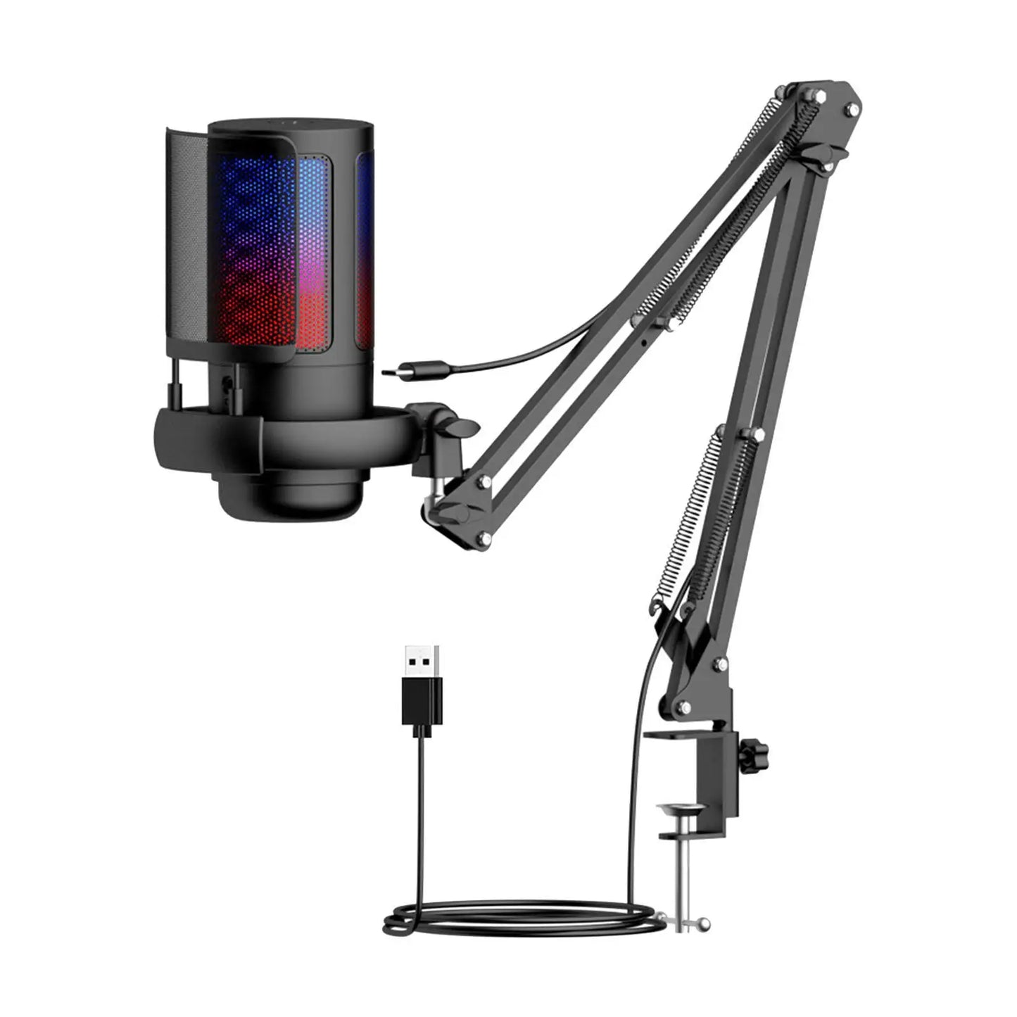 USB Gaming Microphone Professional with Arm for Twitch Chatting Podcast