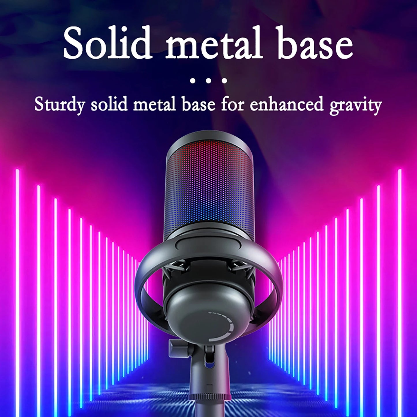 GAM-ME6S desktop live streaming microphone mobile game RGB dazzling lighting USB computer karaoke